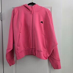 NWT Womens Adidas Z.N.E. Full-Zip Hoodie - Pink Fusion